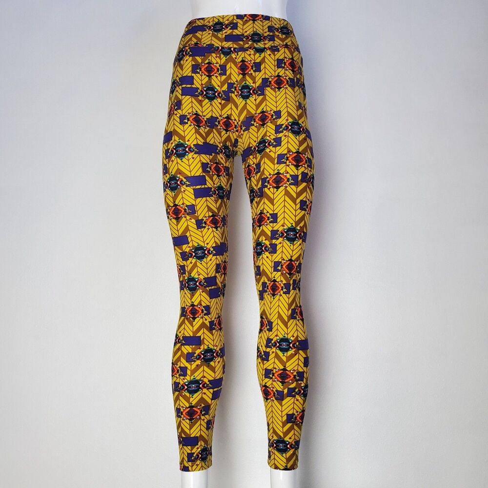 NEW LuLaRoe Yellow Geometric Leggings